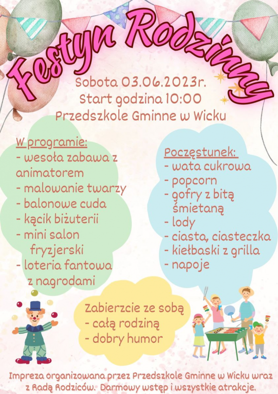 Grafika #0: Zapraszamy na Festyn Rodzinny