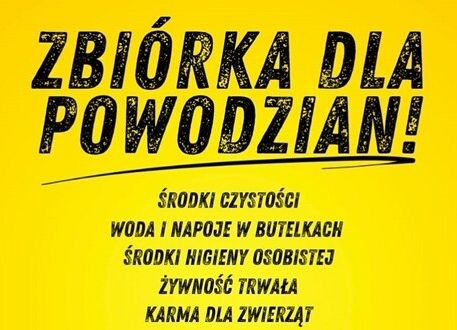 Zbiórka dla powodzian grafika