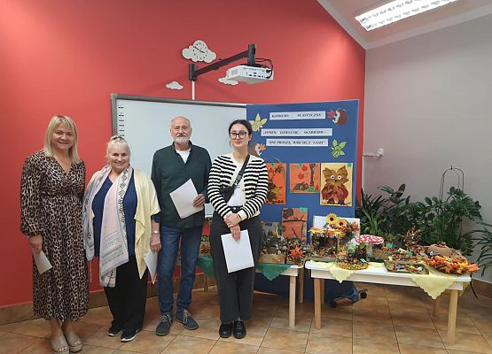 Konkurs jesienny "Jesień dzieli się skarbami - one proszą baw się z nami" grafika