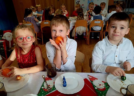 Wigilia w przedszkolu grafika
