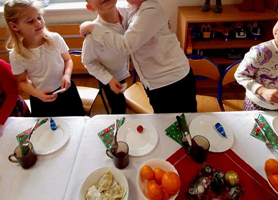 Wigilia w przedszkolu grafika