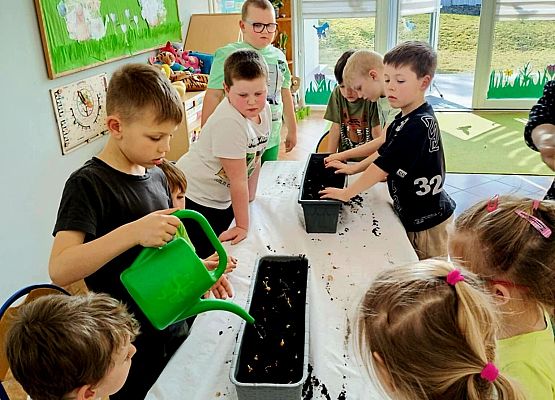 Prace w kącikach przyrody grafika