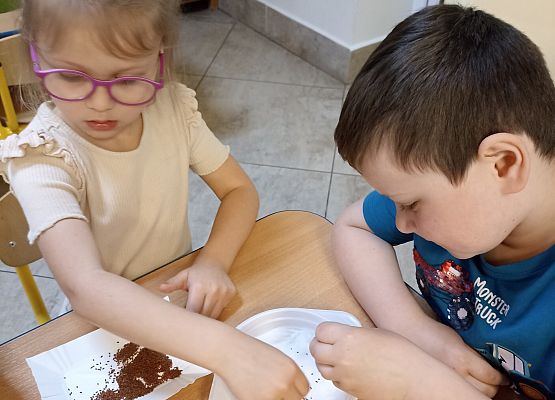 Prace w kącikach przyrody grafika