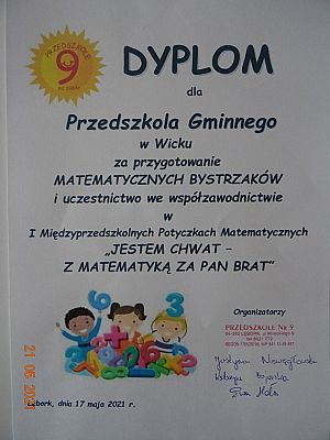 Grafika #2: Rozstrzygnięcie Międzyprzedszkolnych Potyczek Matematycznych