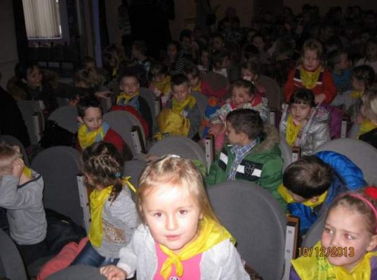 Grafika #14: Lekcja teatralna w Teatrze lalek w Słupsku 2013.12.10