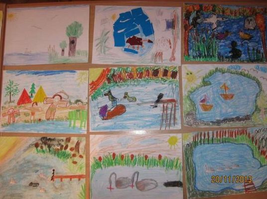 Grafika #1: ,,Jeziora w Słowińskim Parku Narodowym-konkurs plastyczny