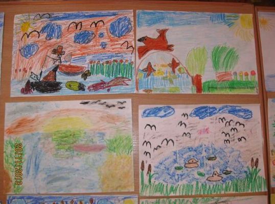 Grafika #5: ,,Jeziora w Słowińskim Parku Narodowym-konkurs plastyczny