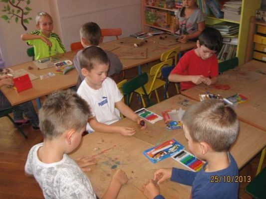 Grafika #1: Zwierzaki-cudaki w wykonaniu starszaków 2013.10.25