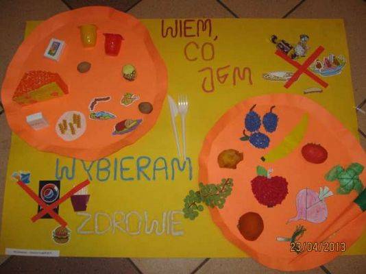 Grafika #0: Przedszkolny konkurs plastyczny Wiem co jem, Wybieram zdrowie 2013-04-23
