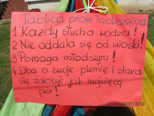 Grafika #10: Pobyt przedszkolaków w wiosce indiańskiej