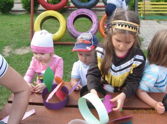 Grafika #12: Pobyt przedszkolaków w wiosce indiańskiej