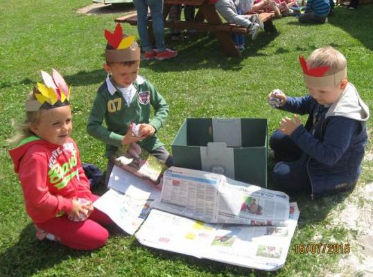 Grafika #15: Pobyt przedszkolaków w wiosce indiańskiej