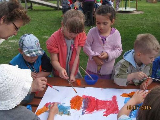 Grafika #5: Pobyt przedszkolaków w wiosce indiańskiej