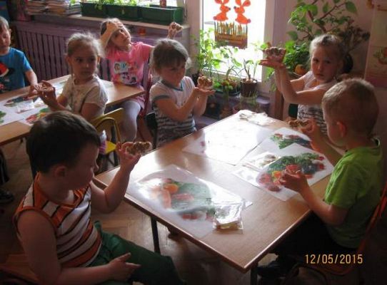 Grafika #19: Bursztynowe zajęcia - Grupa starszaków