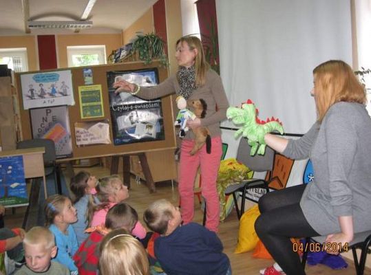 Grafika #13: Zajęcia czytelnicze w Gminnej Bibliotece.2014.06.04