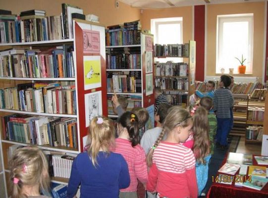 Grafika #2: Spotkanie w Bibliotece Gminnej w Wicku 2014.05.14