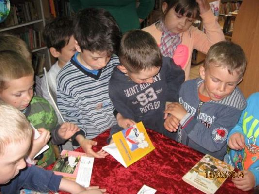 Grafika #3: Spotkanie w Bibliotece Gminnej w Wicku 2014.05.14