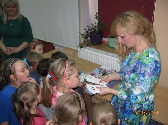 Grafika #4: Spotkanie w Bibliotece Gminnej w Wicku 2014.05.14