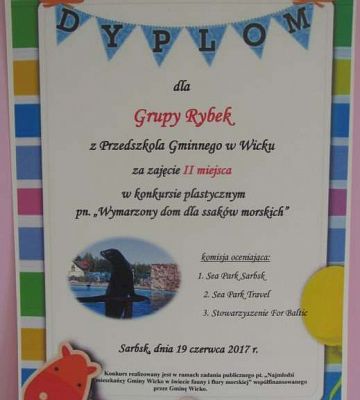 Grafika #13: Wyniki Konkursu plastycznego Wymarzony dom dla ssaków morskich