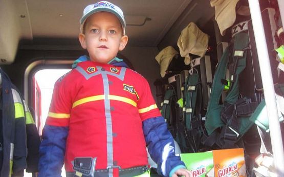 Grafika #25: Ćwiczenia ze strażakami z OSP WICKO 05.05.2016