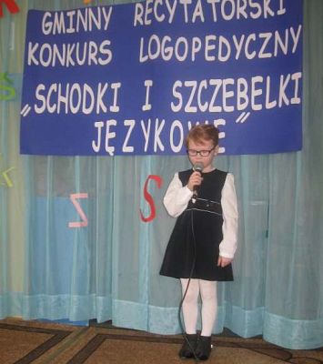 Grafika #12: I Gminny Recytatorski Konkurs Logopedyczny Schodki i szczebelki językowe 19.04.2016r.