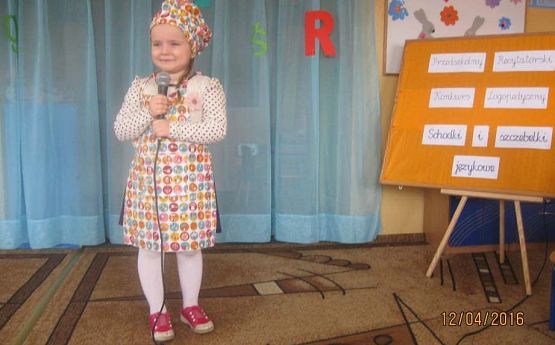 Grafika #9: Przedszkolny Recytatorski Konkurs Logopedyczny Schodki i szczebelki językowe 12.04.2016r.