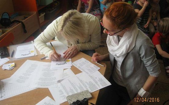 Grafika #11: Przedszkolny Recytatorski Konkurs Logopedyczny Schodki i szczebelki językowe 12.04.2016r.