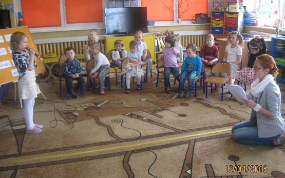 Grafika #14: Przedszkolny Recytatorski Konkurs Logopedyczny Schodki i szczebelki językowe 12.04.2016r.