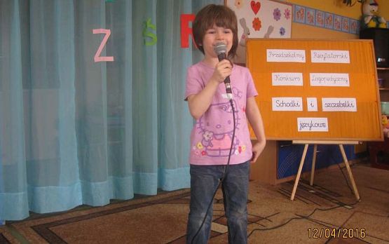 Grafika #5: Przedszkolny Recytatorski Konkurs Logopedyczny Schodki i szczebelki językowe 12.04.2016r.
