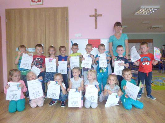 Grafika #2: Dzień Przedszkolaka-gr. II i III , Rybki i Sowy