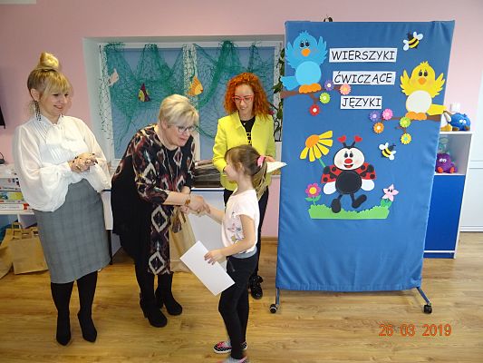 Grafika #0: Przedszkolny konkurs logopedyczny pt. Wierszyki ćwiczące języki cz. IV
