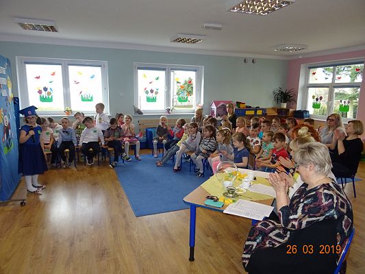 Grafika #5: Przedszkolny konkurs logopedyczny pt. Wierszyki ćwiczące języki cz. III