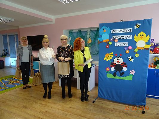 Grafika #8: Przedszkolny konkurs logopedyczny pt. Wierszyki ćwiczące języki cz. III