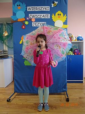 Grafika #7: Przedszkolny konkurs logopedyczny pt. Wierszyki ćwiczące języki cz. II