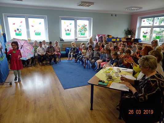 Grafika #8: Przedszkolny konkurs logopedyczny pt. Wierszyki ćwiczące języki cz. II