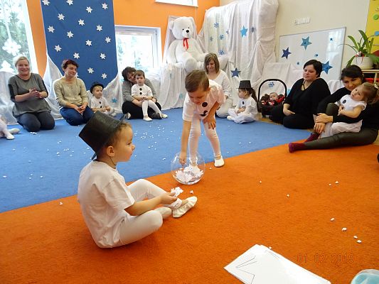 Grafika #8: Zajęcia otwarte dla rodziców Zima, zima w gr. I Motylki cz. V