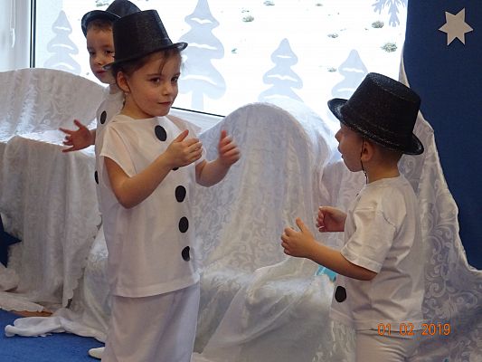 Grafika #1: Zajęcia otwarte dla rodziców Zima,zima w gr.I Motylki cz. II