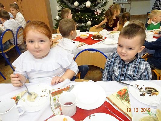 Grafika #1: Wigilia w przedszkolu cz. III