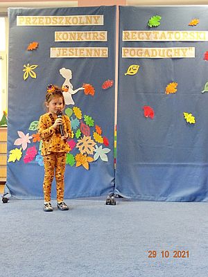 Grafika #11: Przedszkolny Konkurs Recytatorski Jesienne pogaduchy