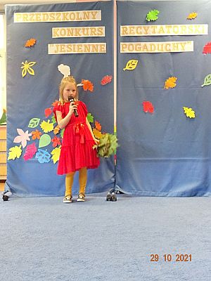 Grafika #15: Przedszkolny Konkurs Recytatorski Jesienne pogaduchy