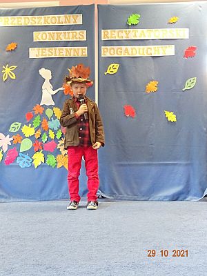 Grafika #18: Przedszkolny Konkurs Recytatorski Jesienne pogaduchy