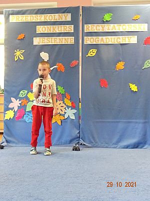 Grafika #22: Przedszkolny Konkurs Recytatorski Jesienne pogaduchy