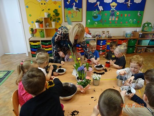 Grafika #8: Sadzimy, siejemywiosna tuż, tuż -gr. Motylki