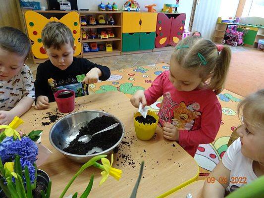 Grafika #16: Sadzimy, siejemywiosna tuż, tuż -gr. Motylki