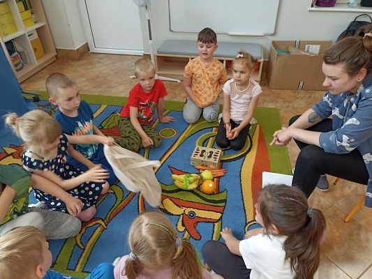 Grafika #4: Skąd się biorą produkty ekologiczne -zajęcia w grupie III Sowy