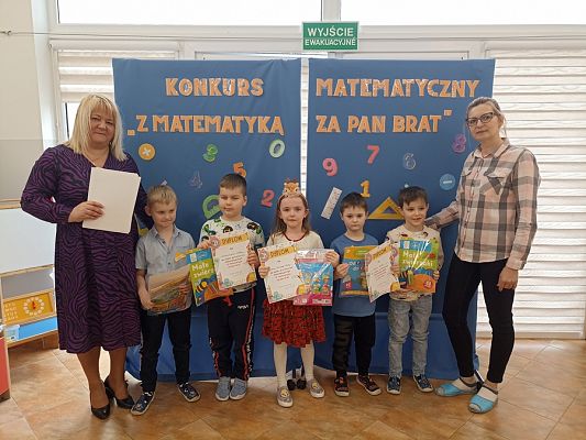 Grafika #22: Konkurs matematyczny Z matematyką za pan brat -gr. Sowy