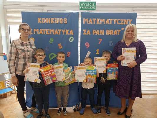 Grafika #20: Konkurs matematyczny Z matematyką za pan brat -gr. Sowy