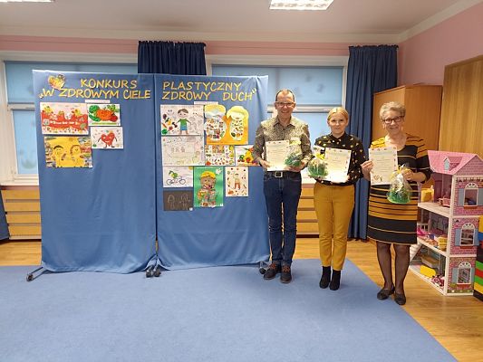 Grafika #3: Rozstrzygnięcie konkursu plastycznego W zdrowym ciele zdrowy duch