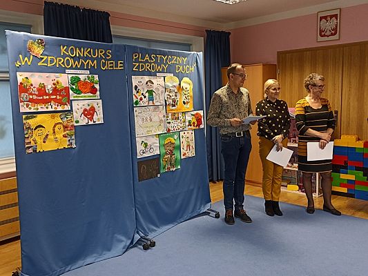Grafika #14: Rozstrzygnięcie konkursu plastycznego W zdrowym ciele zdrowy duch