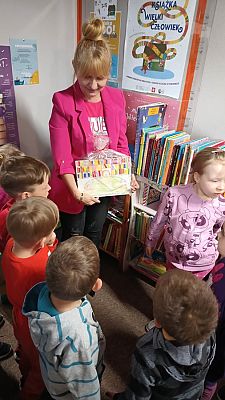 Grafika #5: Grupa II Rybki z wizytą w Bibliotece Publicznej Gminy Wicko